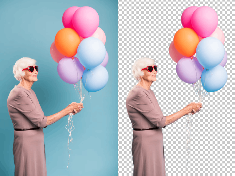 Przykład usuwania tła - portret osoby