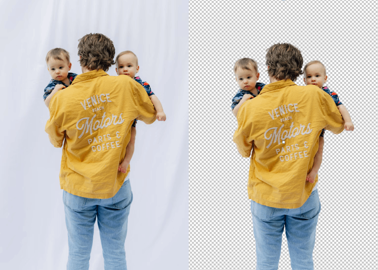 Przykład usuwania tła - obiekt ze złożonymi detalami